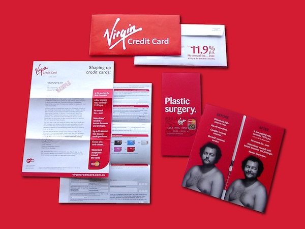 Virgin Credit Card launch Direct Mail